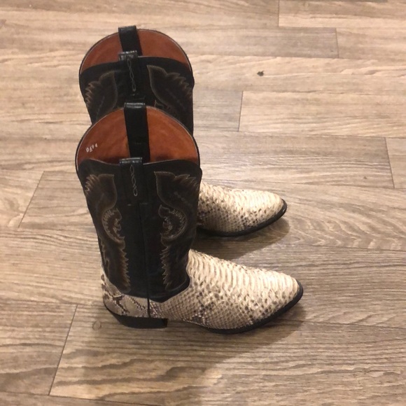 Dan Post Other - Dan Post Python Leather Cowboy Boots 10 EW